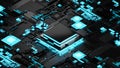 Isometric processor chip