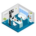 Isometric Professional Cleaning Service Concept Royalty Free Stock Photo