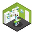 Isometric Professional Cleaning Service Template