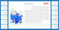 Isometric programmer coding new project. Web Development and Programming Skills for website. WEB Banner illustration Royalty Free Stock Photo