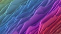Isometric rainbow spectrum digital equalizer 3D render