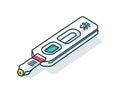 Isometric Rapid Emergency Medical Test Device Illustration Royalty Free Stock Photo
