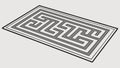 Isometric Rectangular Maze Puzzle Design Element, vector design Generative AI Royalty Free Stock Photo
