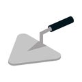 Isometric repair construction trowel work tool and equipment flat style icon design Royalty Free Stock Photo