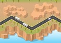 Isometric road