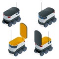 Isometric Robots Deliver Takeout Orders. It can carry up to 10 kilograms or three shopping bags and has a range of 10