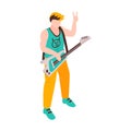 Isometric Rock Musician