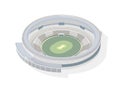 Isometric round arena. Circular cricket stadium isolated on white background. Sports venue, building or structure for