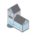 Isometric Sale House Composition