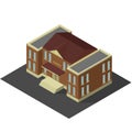 Isometric school or university building