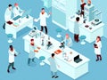Isometric Science Laboratory Composition