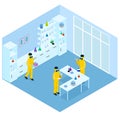 Isometric Science Research Concept