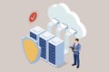 Isometric Secure Cloud Storage, Data Storage and Password Protection