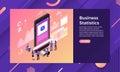Isometric SEO teamwork