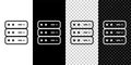 Isometric Server, Data, Web Hosting icon isolated on grey background. Blue square button. Vector Royalty Free Stock Photo