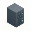 Isometric Server Tower Data Center Hosting Concept Royalty Free Stock Photo