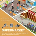 Isometric Shopping Mall Concept