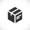 Isometric simple box icon Royalty Free Stock Photo