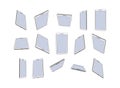 Isometric sketch set of mobile phone