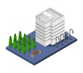 Isometric Skyscraper Vector illustration EPS 10 Royalty Free Stock Photo