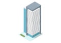 Isometric Skyscrapers offices building Royalty Free Stock Photo