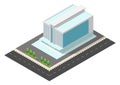 Isometric of Skyscrapers offices or hotel building Royalty Free Stock Photo