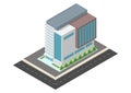 Isometric of Skyscrapers offices or hotel building Royalty Free Stock Photo