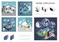 Isometric Smart Home Composition Royalty Free Stock Photo