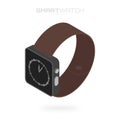 Isometric smart watches. Isolated on white background for your projects and infographics Royalty Free Stock Photo
