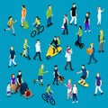 Isometric Social Crowd Template
