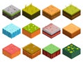 Isometric Soil Layers tile