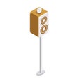 Isometric speaker. Vector illustration decorative design