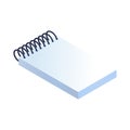 Isometric Spiral Notepad