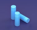 Isometric spraypaint, paint spray can on blue background, single color workshop tool, 3d rendering Royalty Free Stock Photo