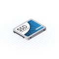 Isometric SSD Solid State Drive