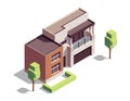 Isometric Suburban Building