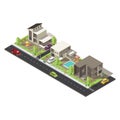 Isometric Suburban District Concept