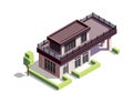 Isometric Suburban House