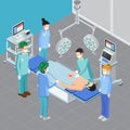 Isometric Surgery Room Composition