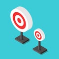 Isometric targets, big, small Royalty Free Stock Photo