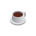 Isometric tea cup. Vector illustration decorative design Royalty Free Stock Photo