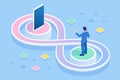 Isometric technology process of Software development. Web development and coding. Cross platform development website. Royalty Free Stock Photo