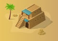 Isometric traditional arabic house Royalty Free Stock Photo