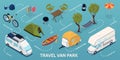 Isometric Trailer Park Infographic