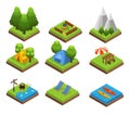 Isometric Traveling Camping Collection