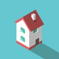 Isometric two-storeyed house Royalty Free Stock Photo