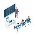 Isometric University Classroom