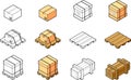 Isometric vector of box packing