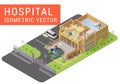 Isometric vector hospital