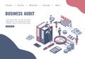 The concept of business auditing.